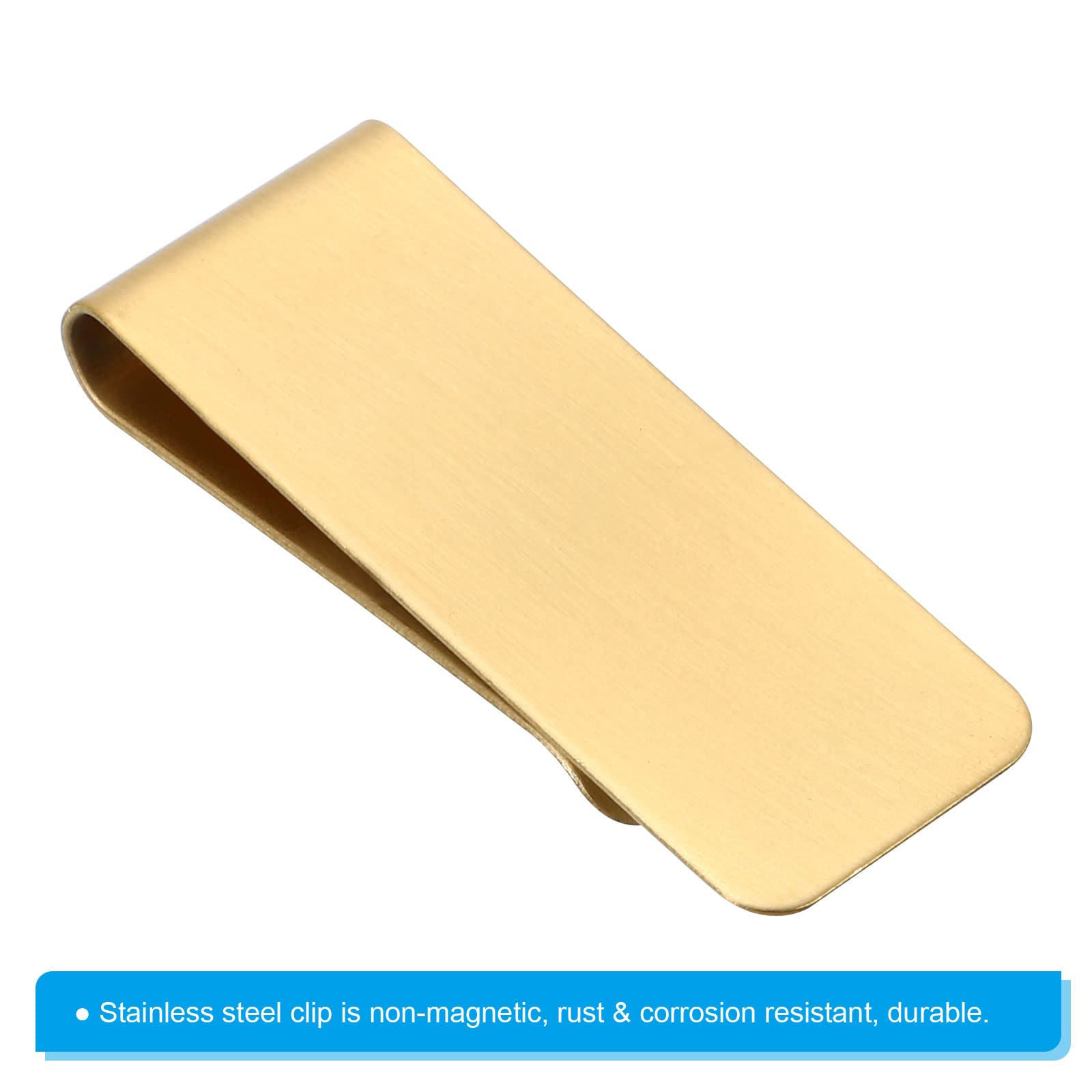 PATIKIL Pen Loop Clip for Notebook Stainless Steel Traveler Journal Notebook Pencil Holder Sleeve Bookmark Clip, Brass - Image 4