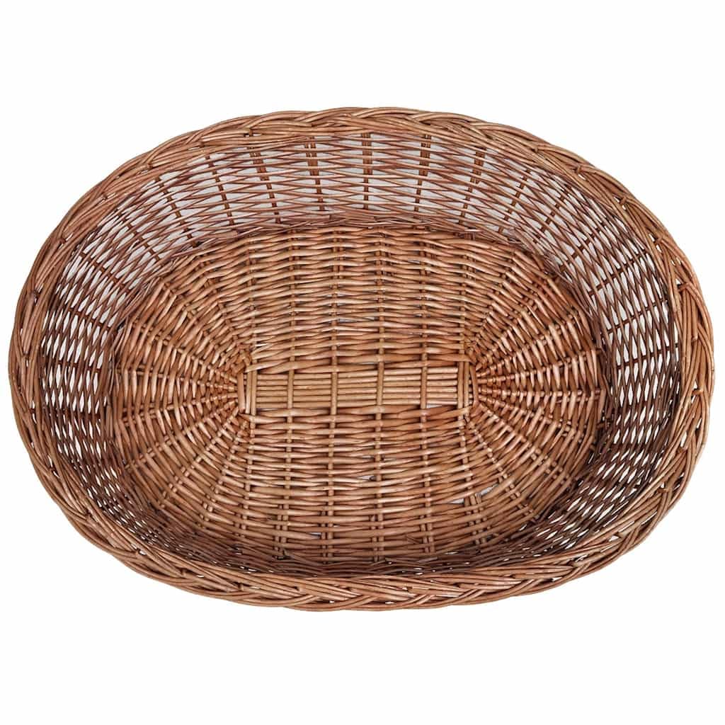 vidaXL Wiklinowy kosz/legowisko dla psa, naturalne, 90 cm
