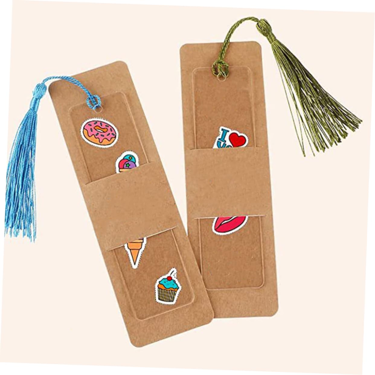 OSALADI 150 Set Di Segnalibri Segnalibri Vuoti Etichette Per Donne Per Nappe Colorate Decorativi In Acrilico Etichette Per Libri