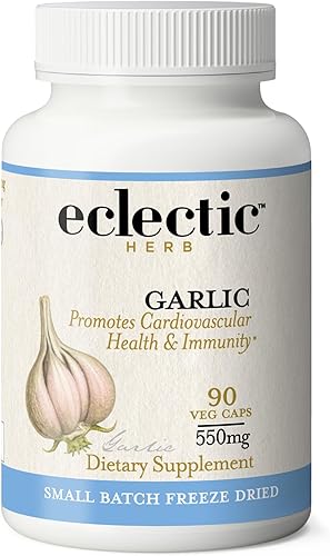 Eclectic Institute Ajo crudo liofilizado sin OMG  Antioxidantes para la salud, ayuda a mantener una circulación saludable  90 CT