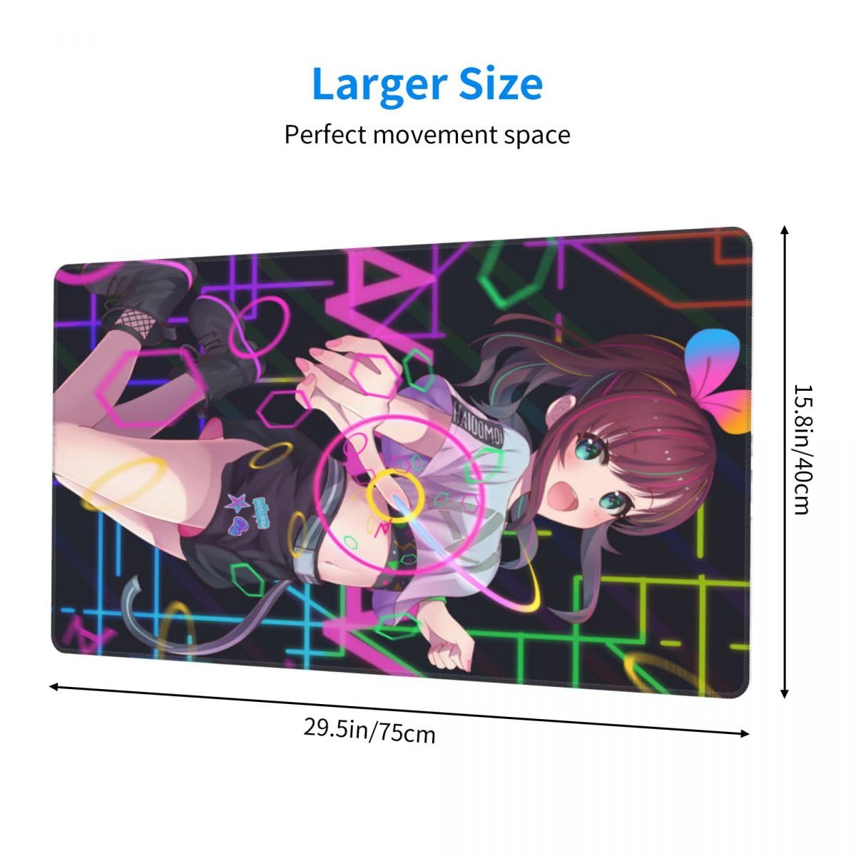 Amazon.co.jp: キズナアイ 25 マウスパッド プレミアム 滑り防止