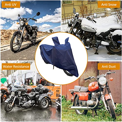 Image of All Weather Protection Scooty Cover for Activa 5G Large - Anti UV - Dustproof - Polyester Top of The Line Scooty Cover (Blue)
