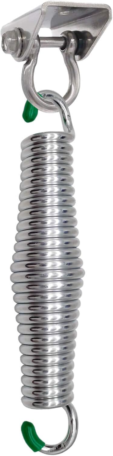 Porch Swing Springs Heavy Duty - 1300Lbs Hammock Chair Spring,Hanger Ceiling Mount Spring (Silver)