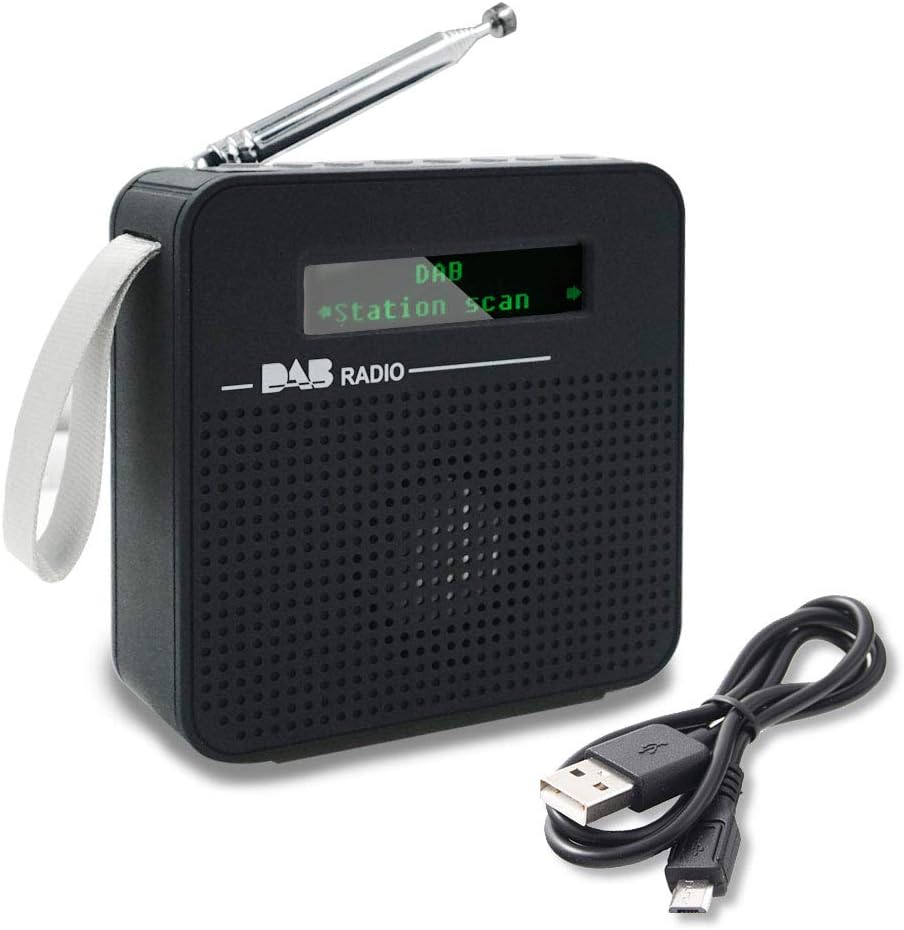 Maxesla DABRadio mit Bluetooth, Kleines DAB/DAB+ FM Digitalradio LCD