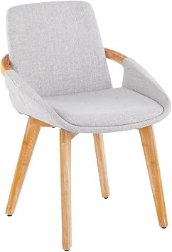 LumiSource Cosmo Chair, Upholstered Dining Chairs, Mid-Century Modern Dining Chair, Kitchen Chairs for Dining Table