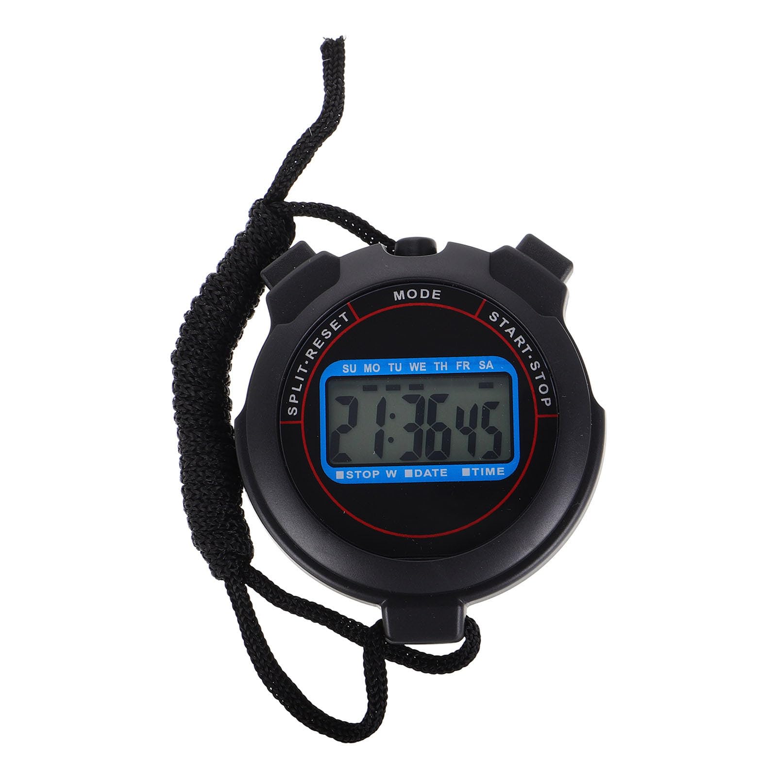 BESPORTBLE Digital Stopwatch Timer for Sports Coaches and Referees Silent Operation High Precision Fitness Timer for Swimming Running Soccer Training Lightweight and Black Design-image-25