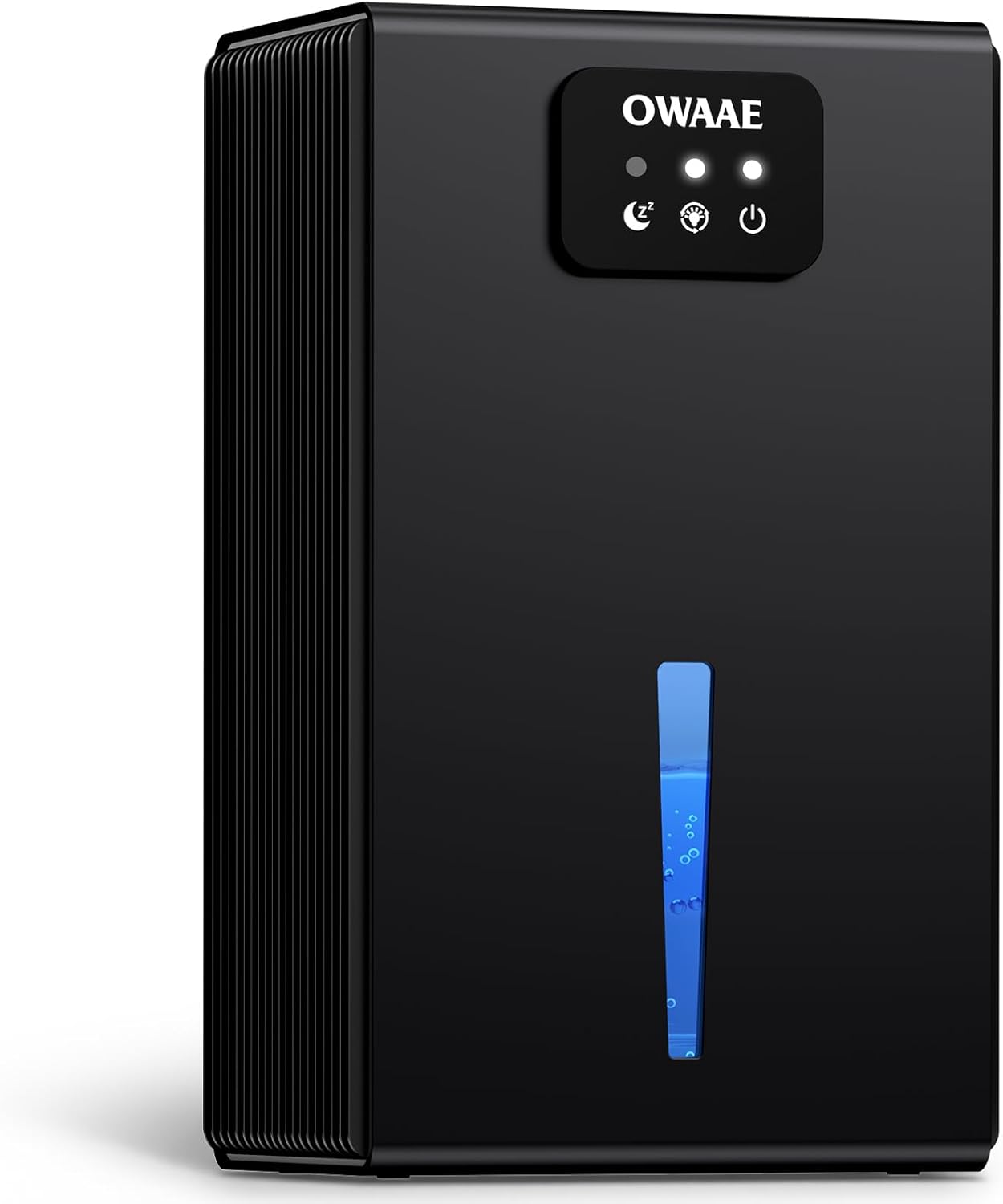 Dehumidifier, 1000 sq.ft Quiet Dehumidifiers for Home Bedroom Bathroom Basement with 95oz Water Tank, Sleep Mode, Auto Shut-Off 7 Colors LED Light, Black