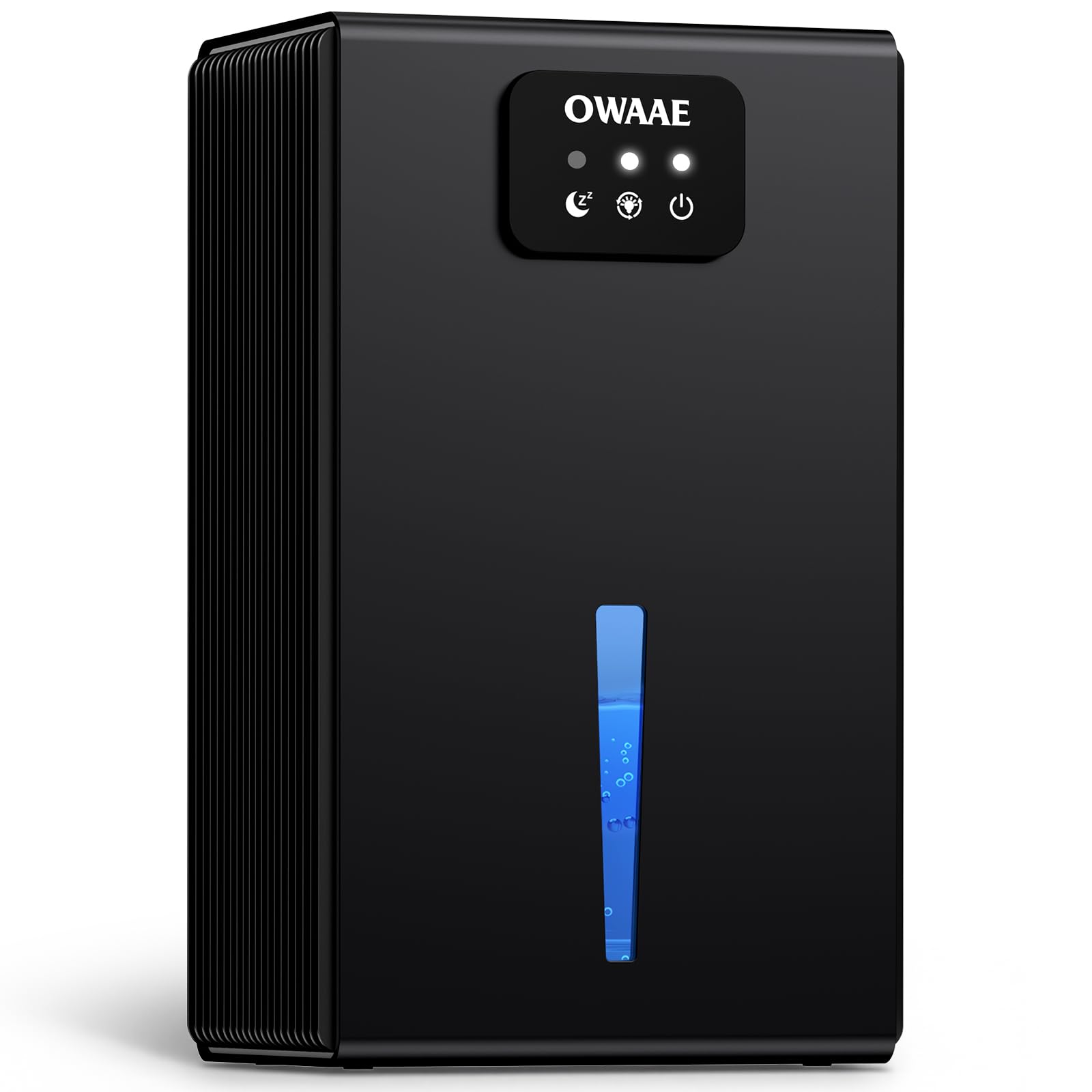 Dehumidifier, 1000 sq.ft Quiet Dehumidifiers for Home Bedroom Bathroom Basement with 95oz Water Tank, Sleep Mode, Auto Shut-Off 7 Colors LED Light, Black - 1