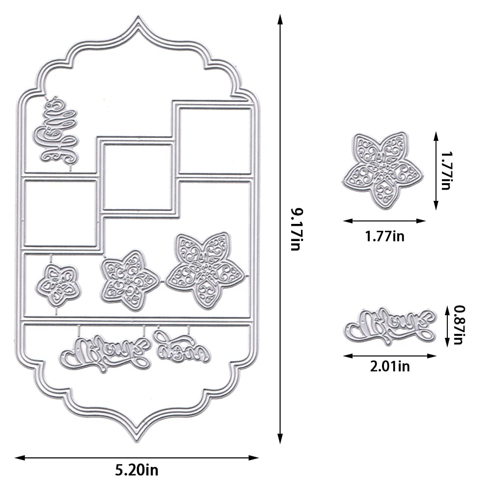Snapklik.com : Threetols 3D Card Shape Cutting Dies For Card Making ...
