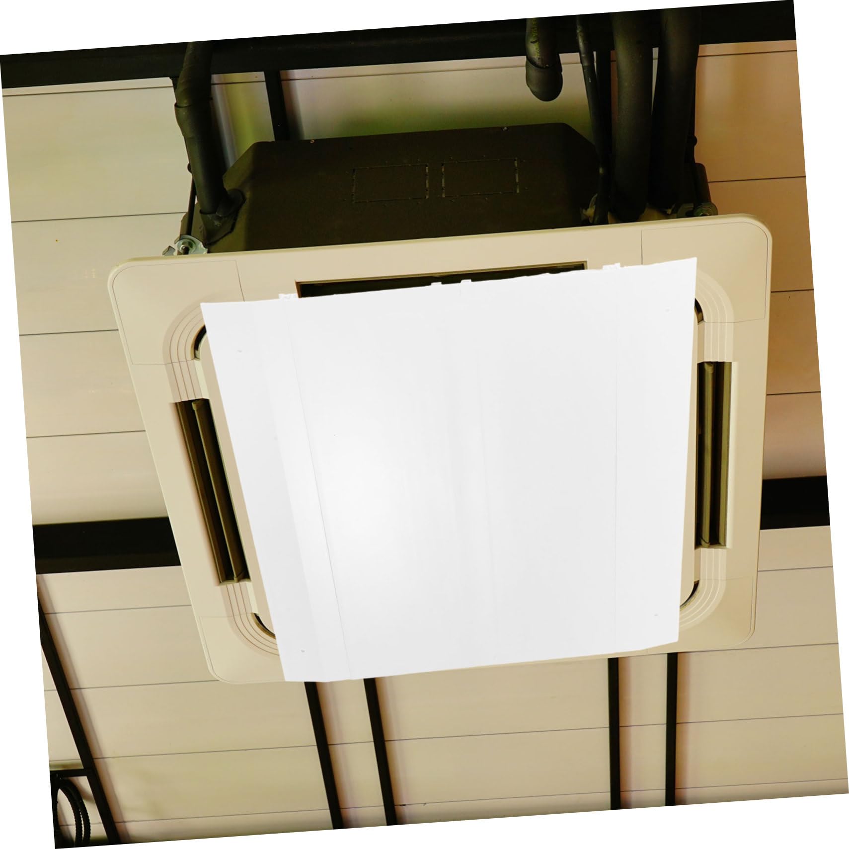 Pare-brise de Climatiseur Central Blanc Déflecteur de Ventilation