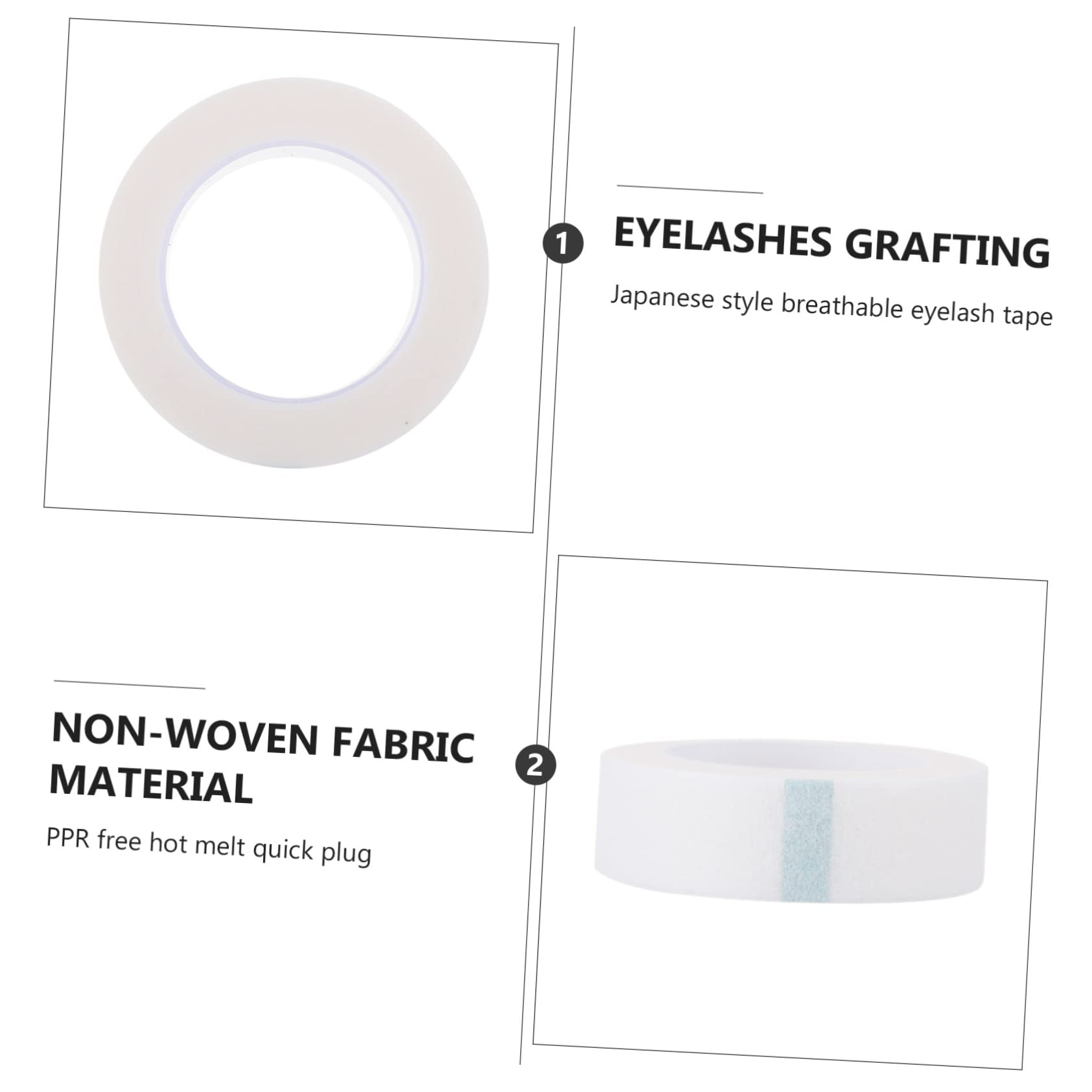 FRCOLOR Lash Adhesive Tape Kit 8pcs Lash Isolation Patches White for Eyelash Extensions for Salons Diy