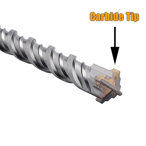 Miniatura 3 de Broca de martillo giratorio SDS Max de 5/8 pulgadas x 39 pulgadas, broca de hormigón con punta de carburo para hormigón, ladrillo, cemento y piedra,