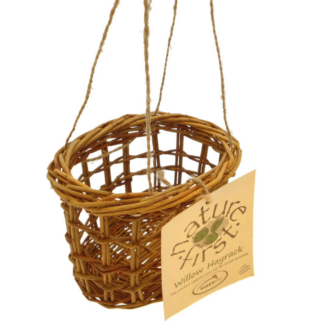 NATURE FIRST SMALL ANIMAL RABBIT GUINEA PIG NATURAL NIBBLE WILLOW HAYRACK 31099