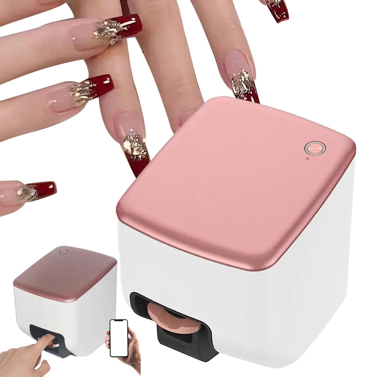 Stampante per Unghie 3D Smart Art Mini Digital - Stampa in 10 Secondi, Stampante Portatile Leggera per Nail Art, Stampante per Nail Art 3D Professionale Da 4800 Dpi