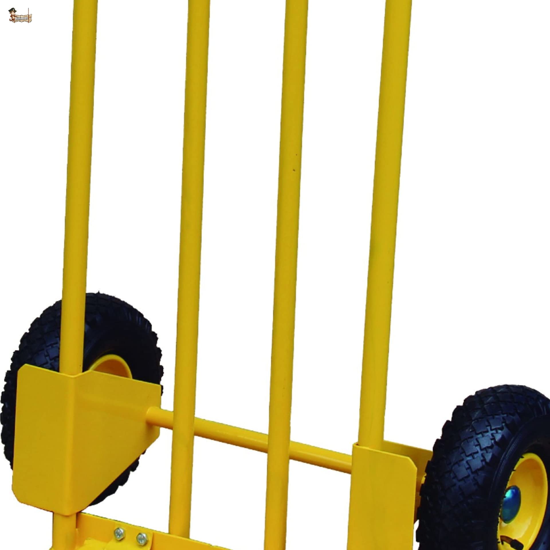 BricoLoco Carretilla de Mano Plegable de Carga. hasta 200 kgs. Robusta y Resistente. Chásis de Acero. 4 Anchos Tubos. Pala abatible. Mango con protección Nudillos. Almacén, mudanza.