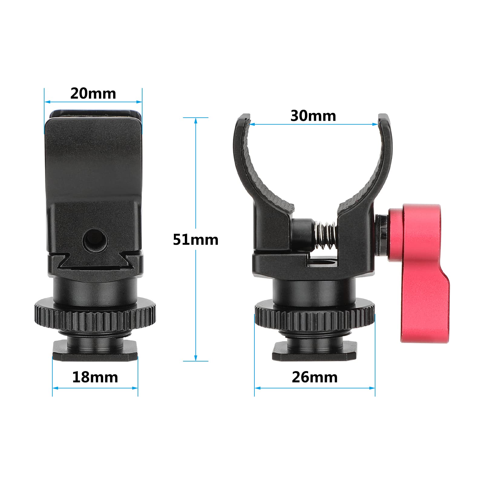 CAMVATE Soporte para micrófono con Adaptador de Zapato - 3138