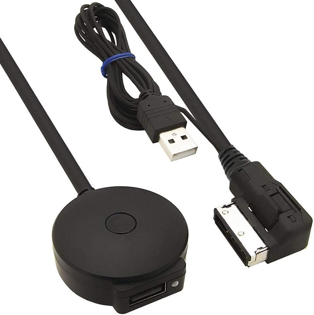JIMAT AMI Bluetooth Adapter for Audi AMI MDI MMI 2G 3G 3G+ Gen Audio Interface AUX-in Car Stereo Auxiliary Cab | Music Sync & Charging | Compatible for iPod iPhone X Samsung S9 HTC L