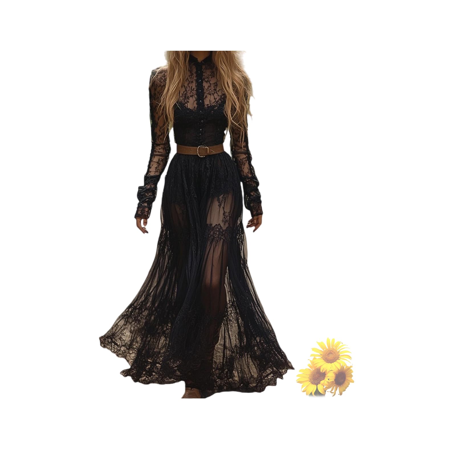  Vestido Vintage de Mujer 