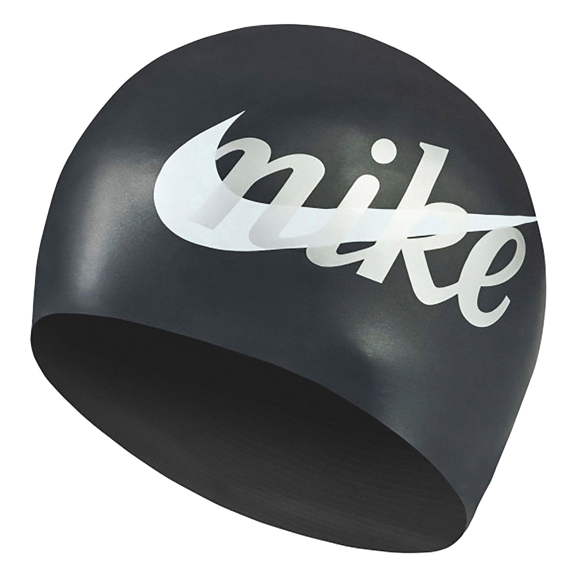 Nike Swim Multi Graphic Cap Black/White, Solid Silicone Unisex-Adult, Multicoloured, One Size