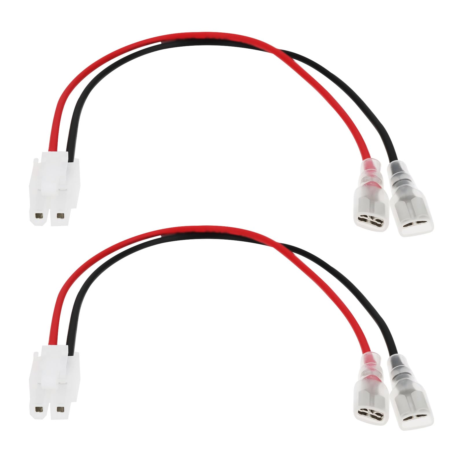 VGOL 2 Pack Fishing Bait Boat Battery Leads 4.8 mm Tabs 18 AWG 20 cm Compatible with Waverunner Jet Skis Models