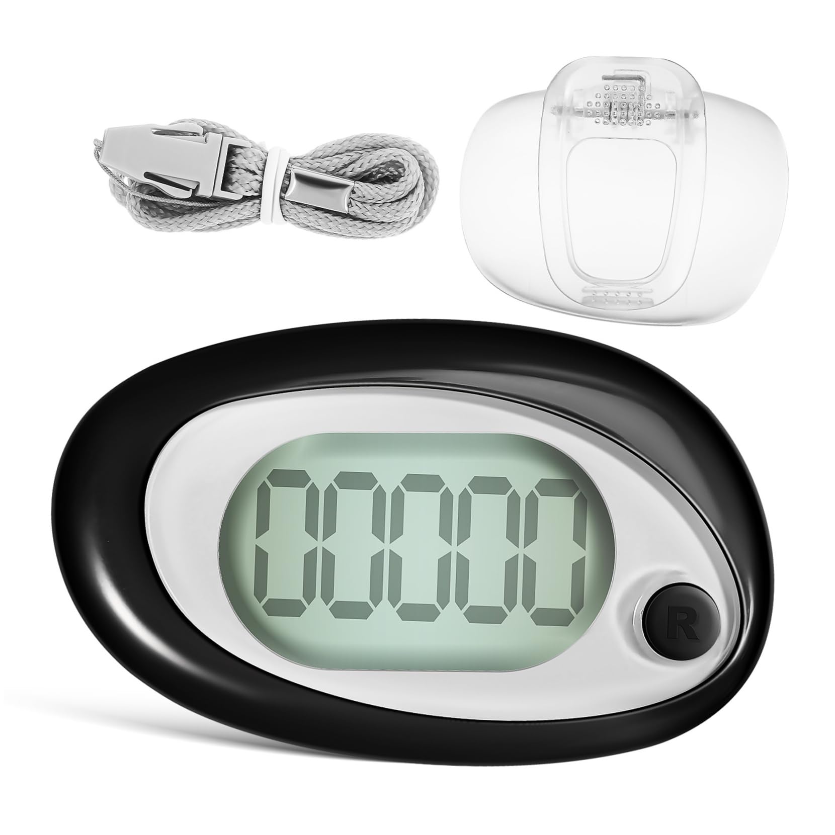 Sosoport Podomètre De Marche Trackers De Pas Podomètre De Remise en Forme Compteur De Pas Simple Podomètre Podomètres Sportifs Podomètre Grand Écran Podomètre De Poche Compteur
