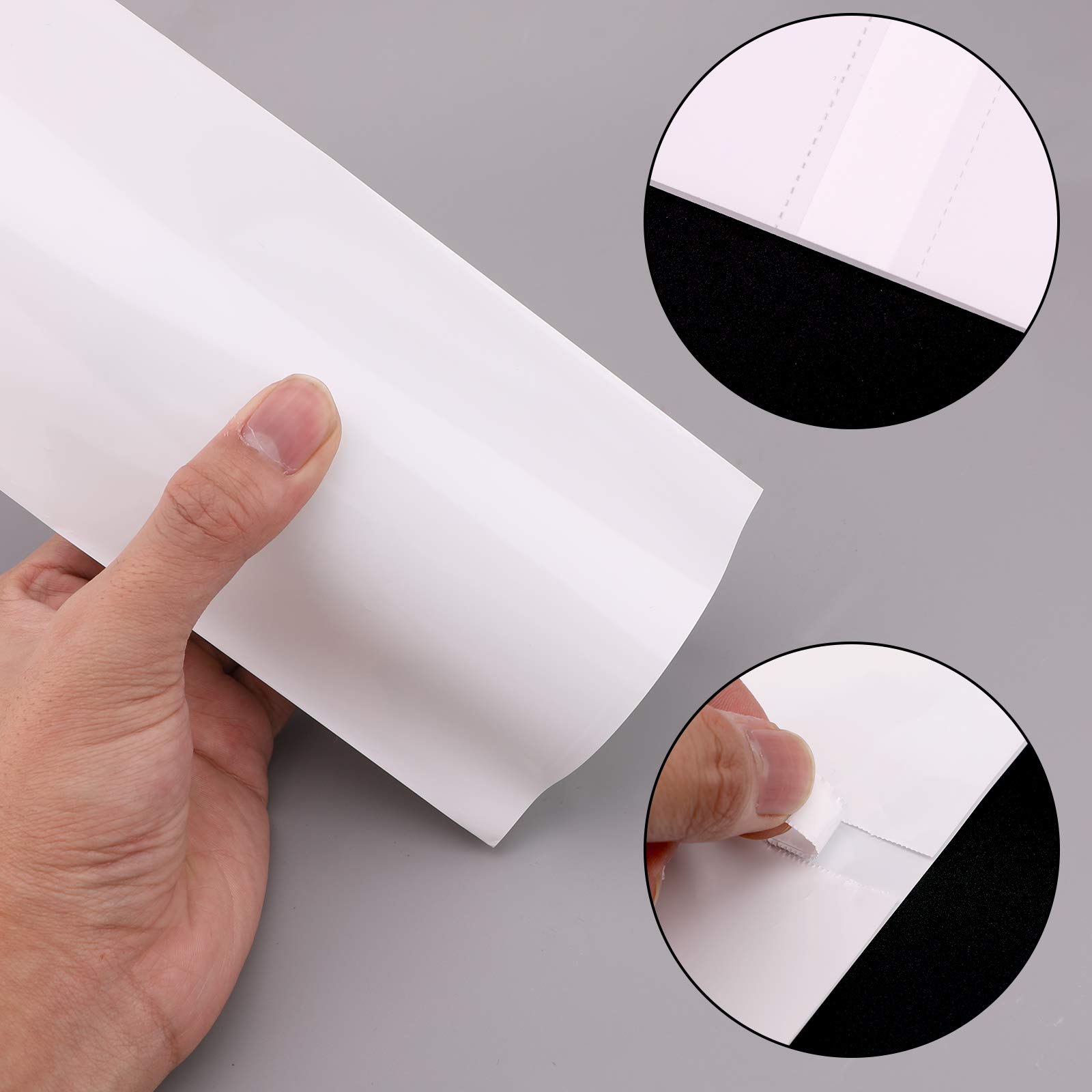 KINBOM Film d'Emballage Rétractable Pour Sublimation 30pcs, Sacs d'Emballage Thermorétractable, Tubes d'Emballage Rétractable Blanc, Pour La Sublimation De Tasses Et De Flans (6 Tailles Différentes)