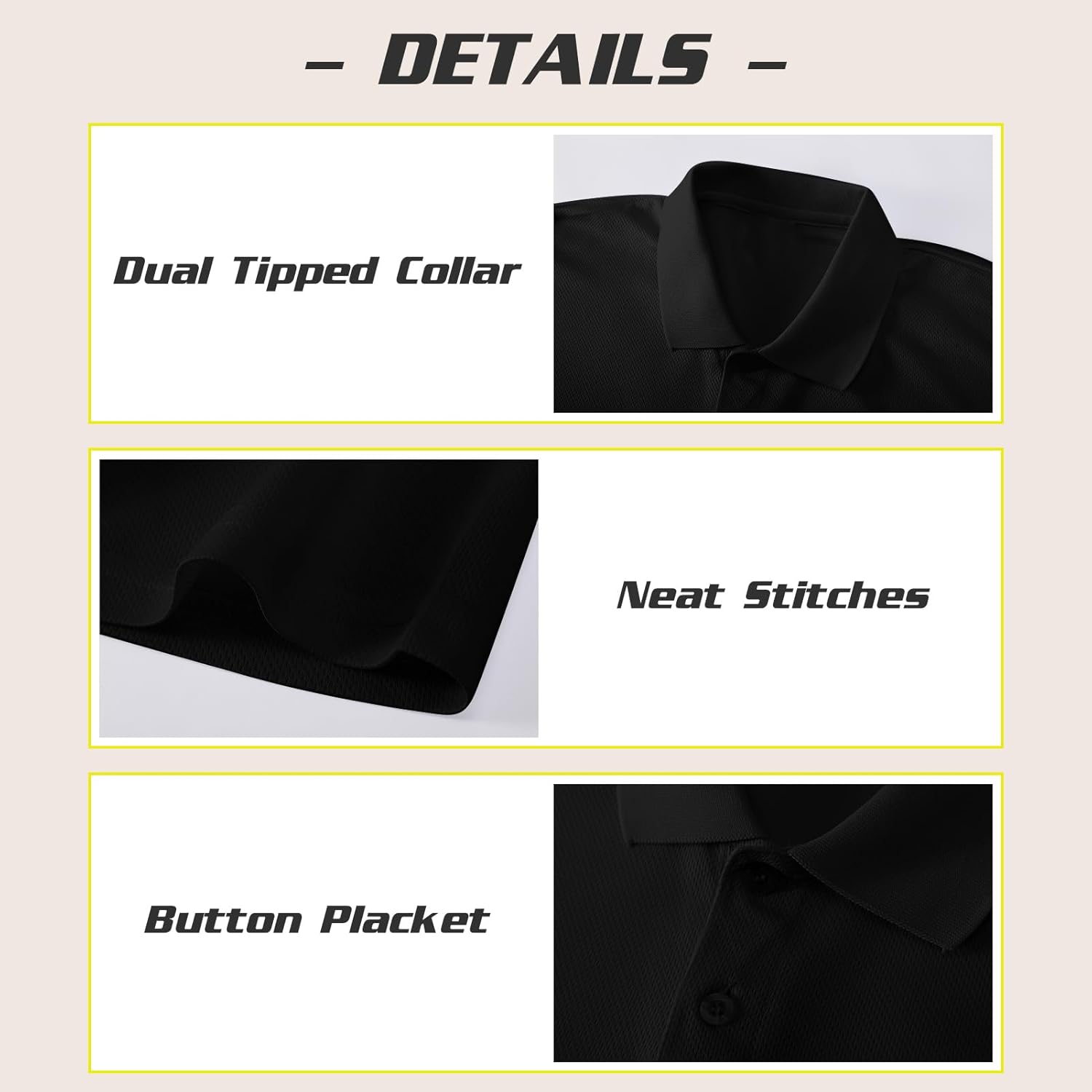 3 Pack Boys Youth Kids Polo Shirt Mesh Athletic Quick Dry Short Sleeve Golf Shirt Moisture Wicking Active Tops(Age 5-16) - Image 2