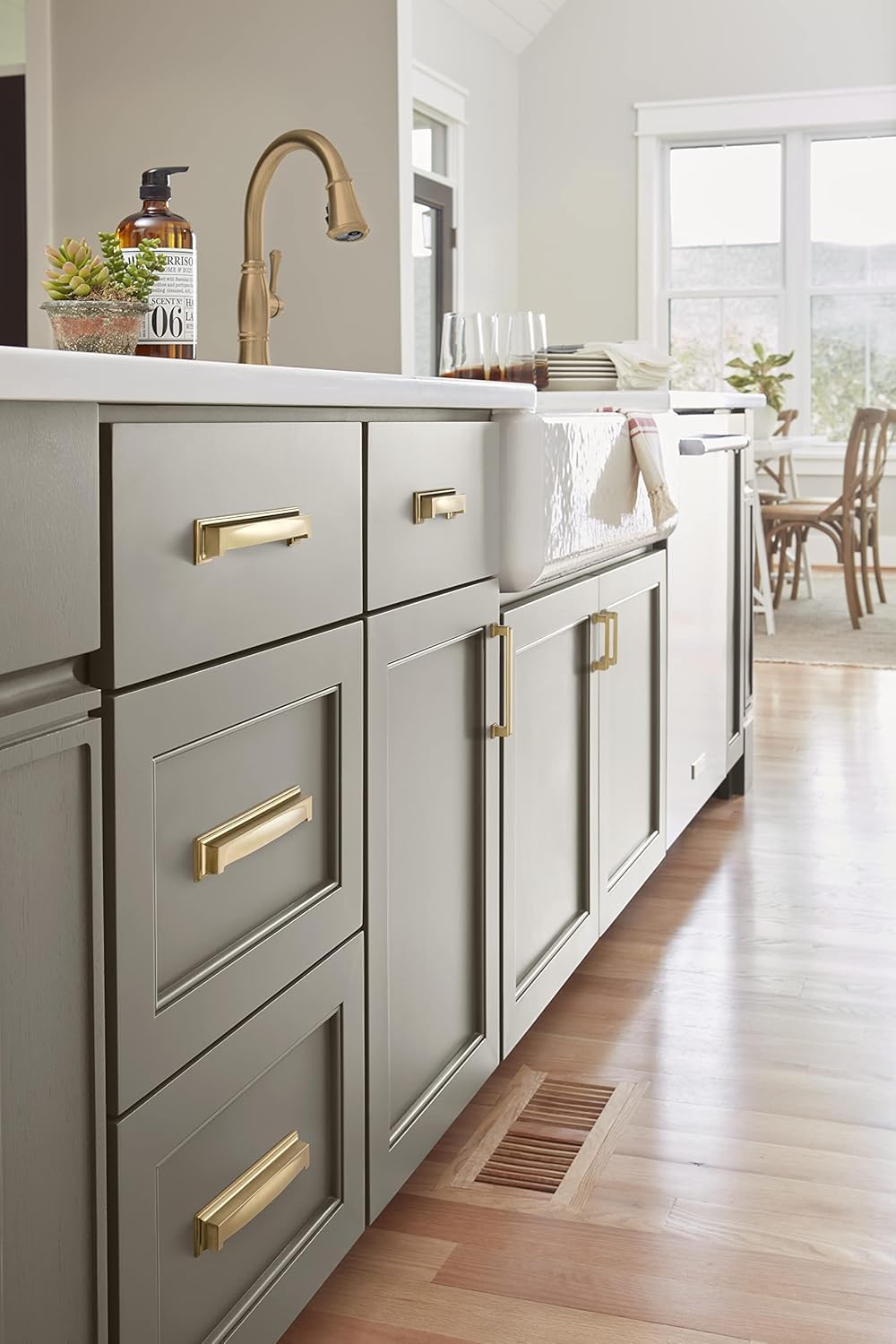 Amerock, Champagne Bronze, 5-1/16 in. Center-to-Center - Image 3