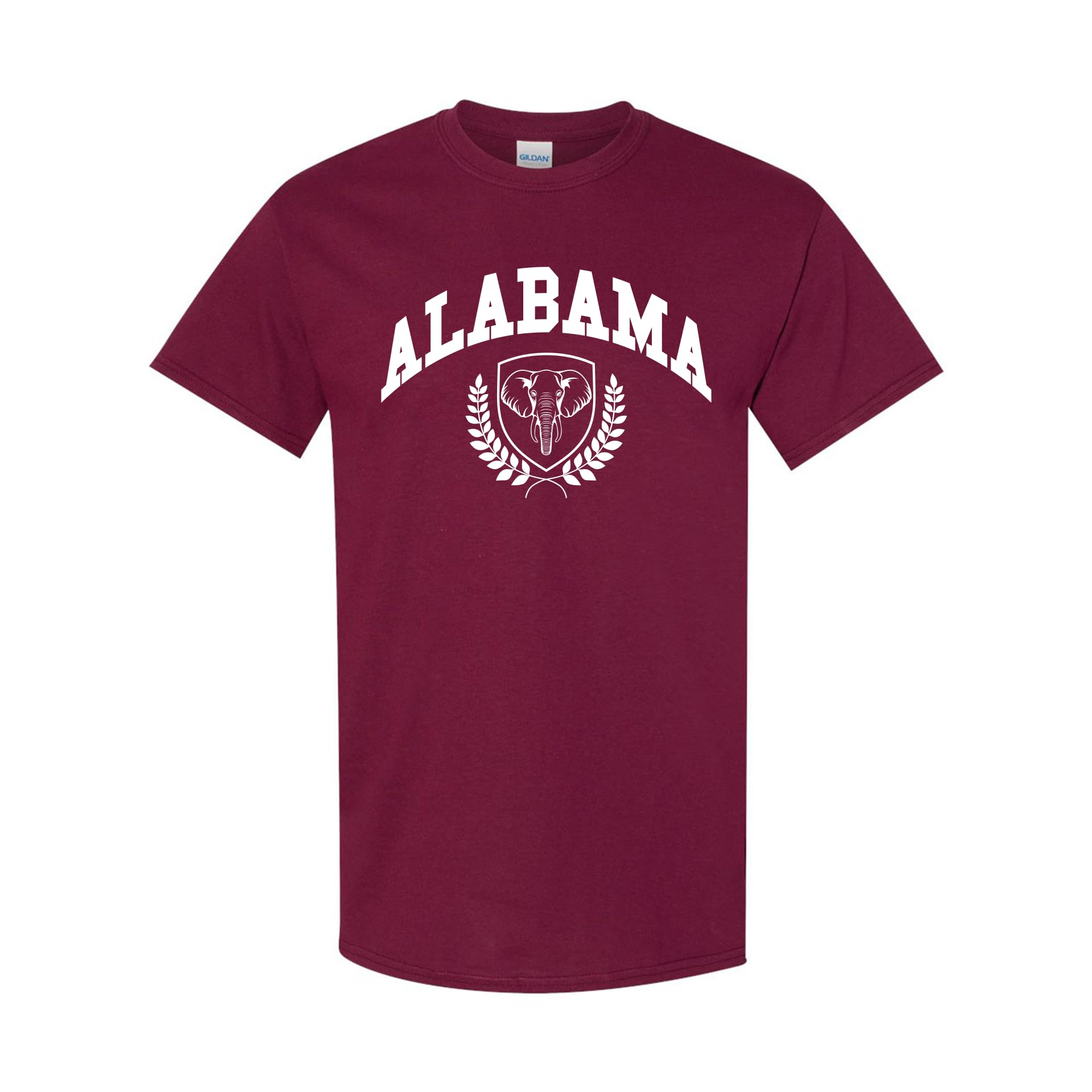 Alabama T-Shirt - Vintage Shield Elephant Graphic - Southern Gameday Fan Sports Gift Apparel Tee