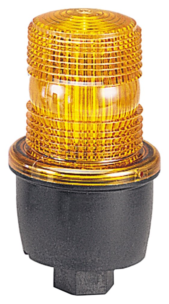 Federal SignalLP3P-120A Streamline Low Profile Strobe Light, Pipe Mount, 120 VAC, Amber