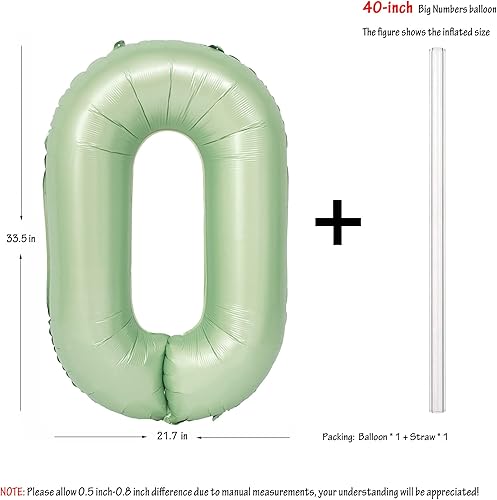 Vista 391 de 40" Macaron purple Number Balloons Helium Foil Mylar Balloon Birthday Party banquet Decoration 9