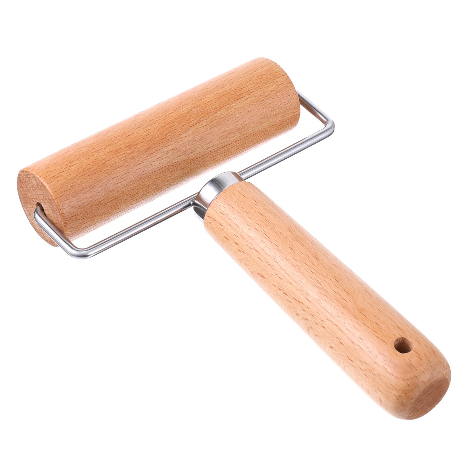 Small Rolling Pin 11cm/4.4 inch Wooden Rolling Pins For Baking Wooden Dough Roller Not Easy to Break Non-Stick Pizza Roller Pastry Rollers Essential Kitchen Utensils for Home Kitchen Baking Cooking