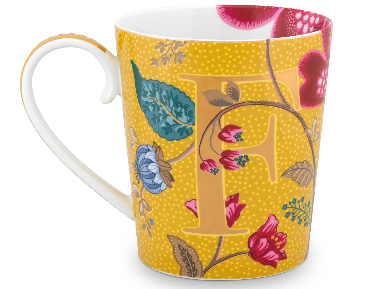 PIP StudioAlphabet Mug Blushing Birds Yellow F 350 ml