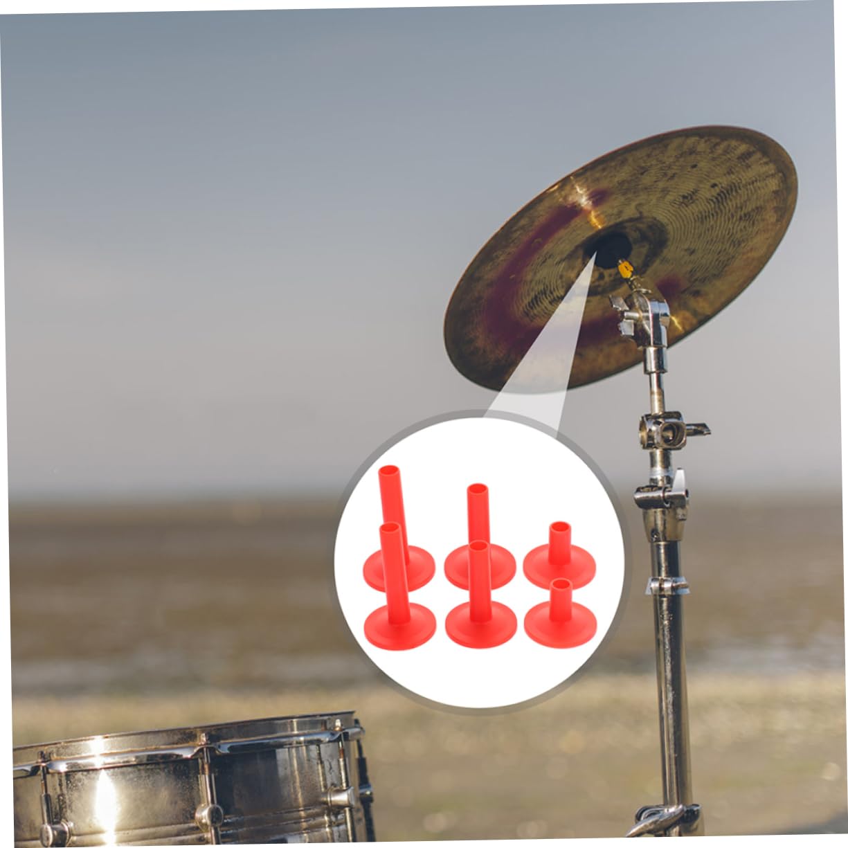 BESPORTBLE 9Pcs Cymbal Sleeves for Drum Kit Durable Drum Accessories Support Sleeves Each of Lightweight Percussion Supplies