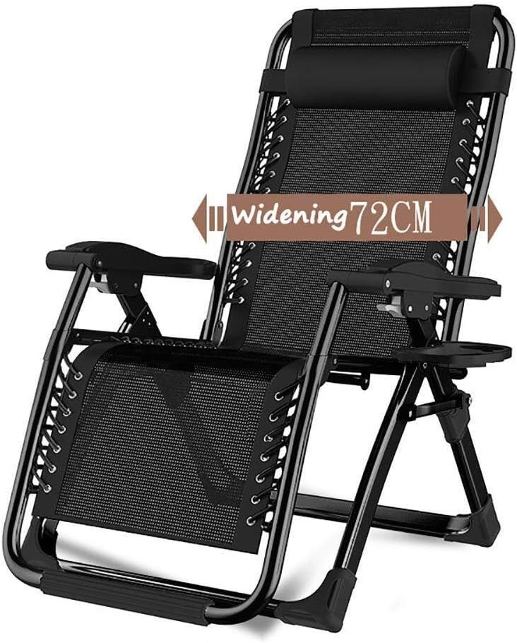 JATIBOSH Patio Chairs Reclining Sun Loungers Zero Gravity Chaise Lounges Outdoor Garden Rocking Deck Chair for Beach Camping Support 440lbs (Color : Without Cushions)