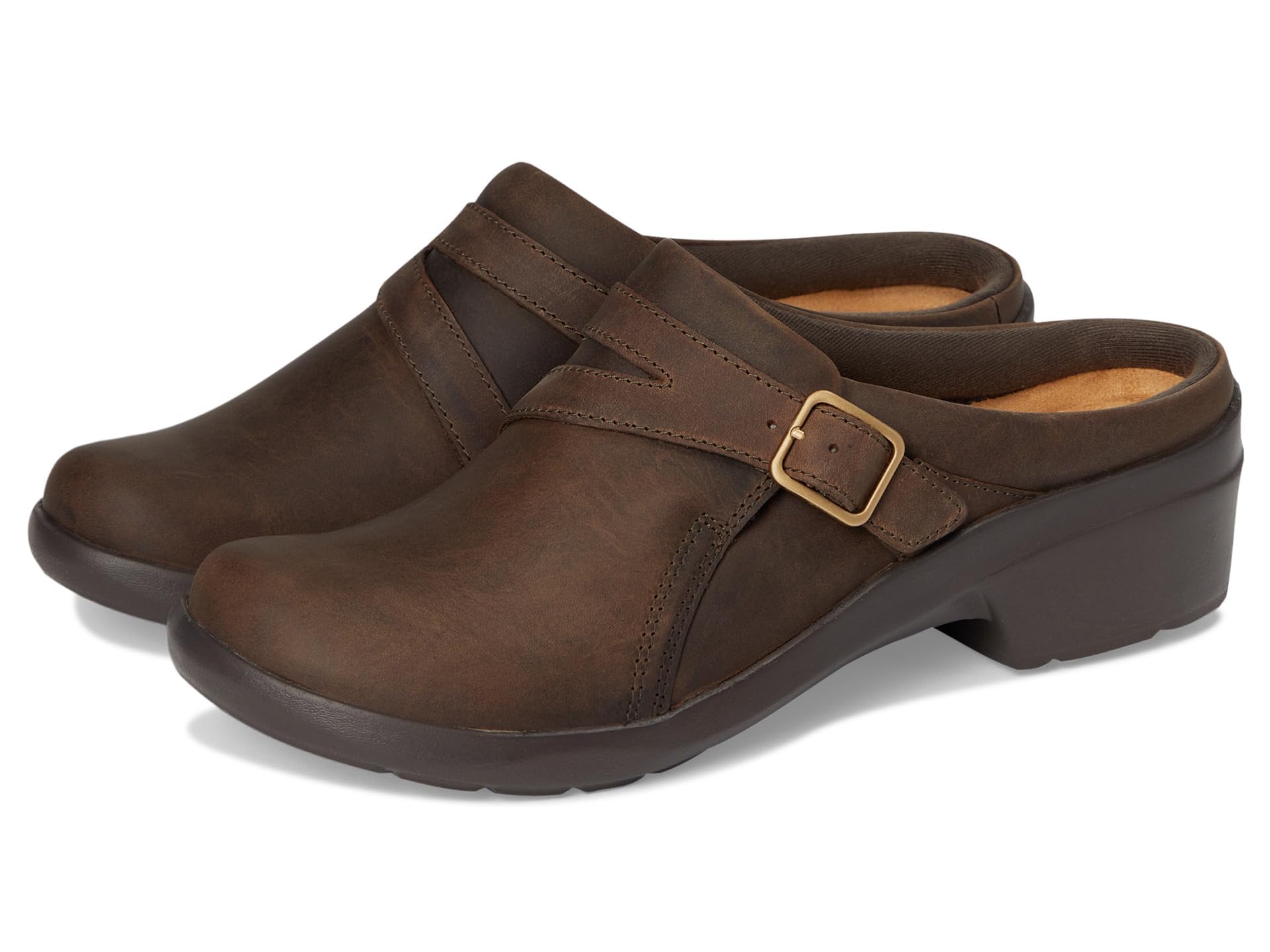 Black Clarks Angie Mist Leather Women's Clogs Price In Thailand