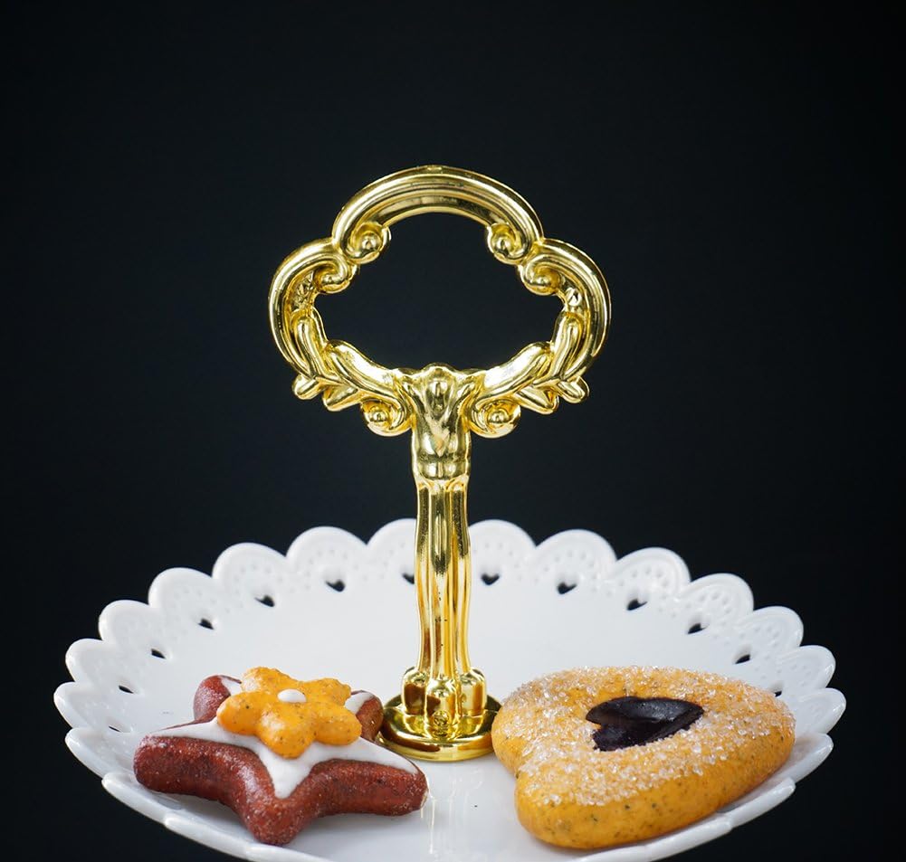 Buу 1 gеt 1 🔥 Artliving 3-Tier Plastic Cake Stand-Dessert Stand-Cupcake Stand-Tea Party Serving Platter White Gold