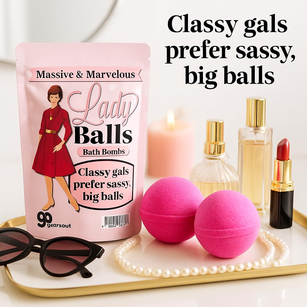 Amazon.com : Lady Balls Bath Bombs - Massive XL 2 Pack Pink