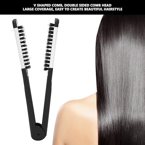 Miniatura 4 de cepillo para planchar pelo planchar. usura uni4e 25 × 5 × 4 profesional en forma de V abrazadera de peinado peine alisado peine herramienta de