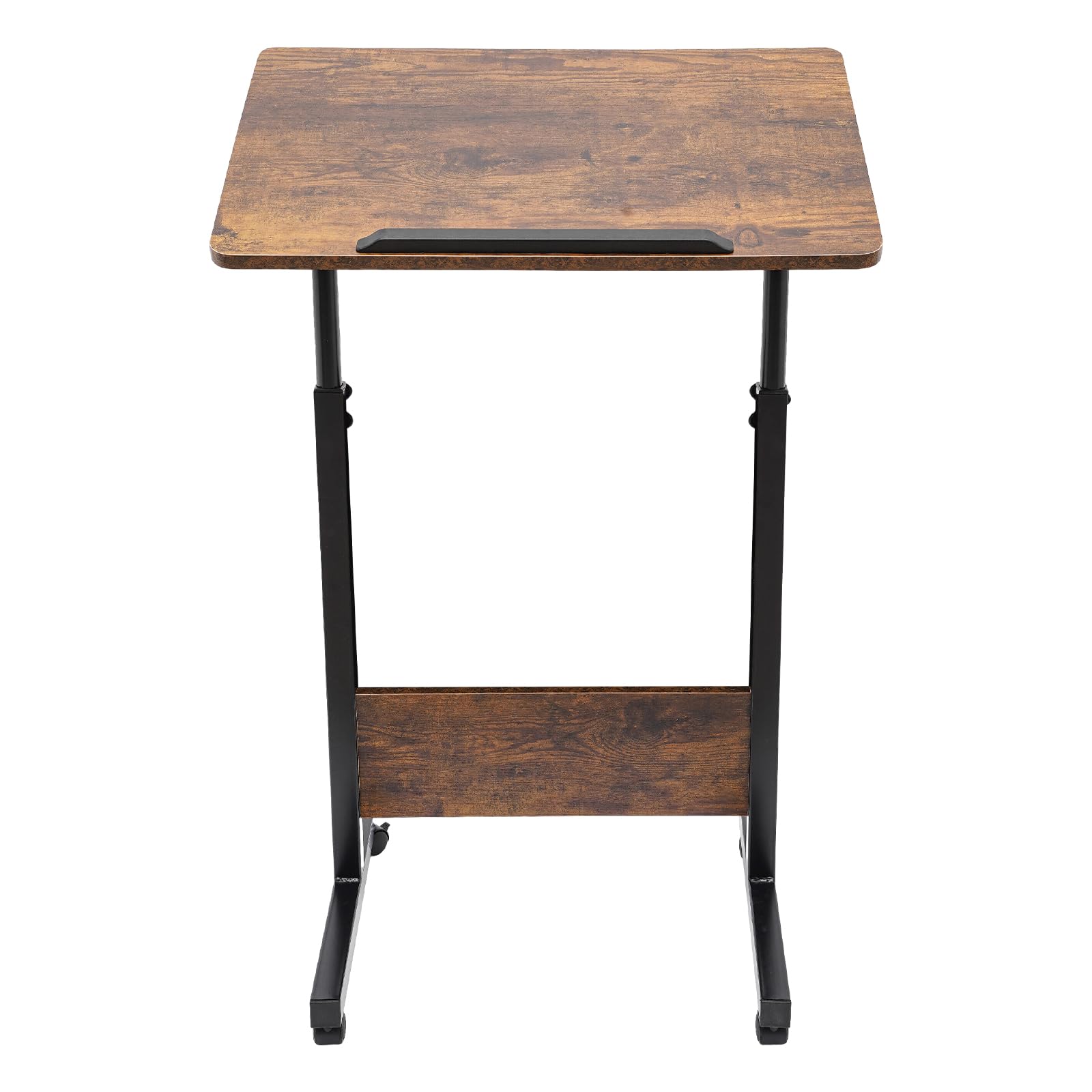 Standing Desk Adjustable Height Mobile Small Stading Desk - Sit Stand Desk Portable Rolling Laptop Desk with Lockable — view 3