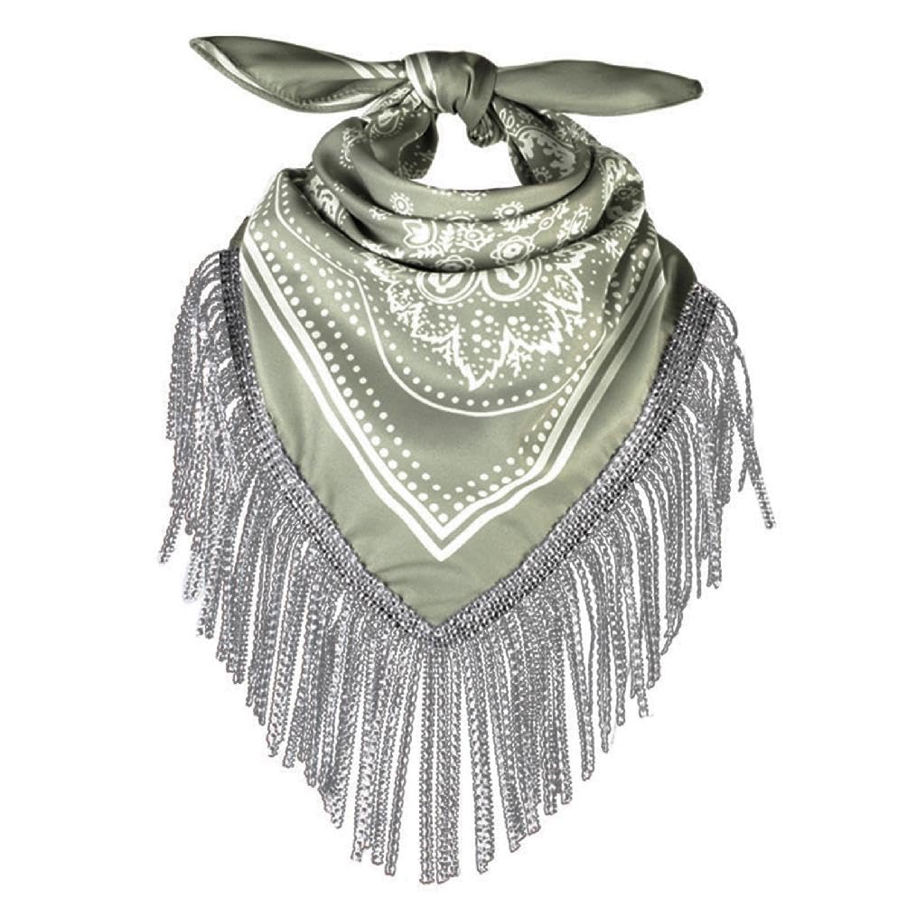 Cowgirl Bandanas Rhinestones Fringe Scarf Shawl Rhinestones Neckerchief Bandanas Bachelorette Bandanas Cowboy