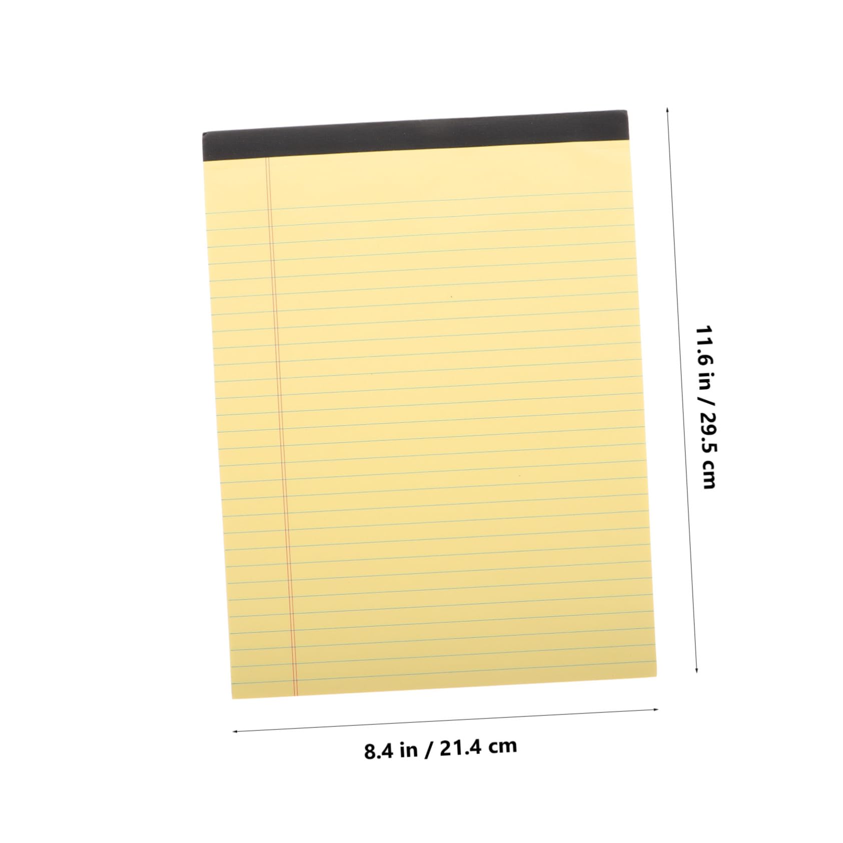 Blocchi Note Gialli A4 6 Pezzi per Ufficio e Lavoro con Pagine Rigate e Layout a Sezioni in Polpa di Legno per Organizzare Appunti