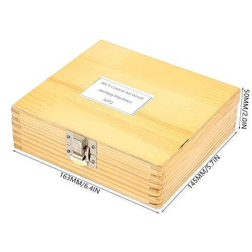 Miniatura 8 de Juego central de 4 piezas de torno de madera para herramientas de torneado de madera, dedal de carpintería (MT1)