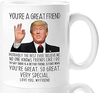 Aurahouse You're A Great Friend 11 Oz Coffee Mug, Christmas Gifts for Friends Men Women, Birthday Gifts for Best Friend, Funny Father's Day Gift Friends Present Ceramic Cup