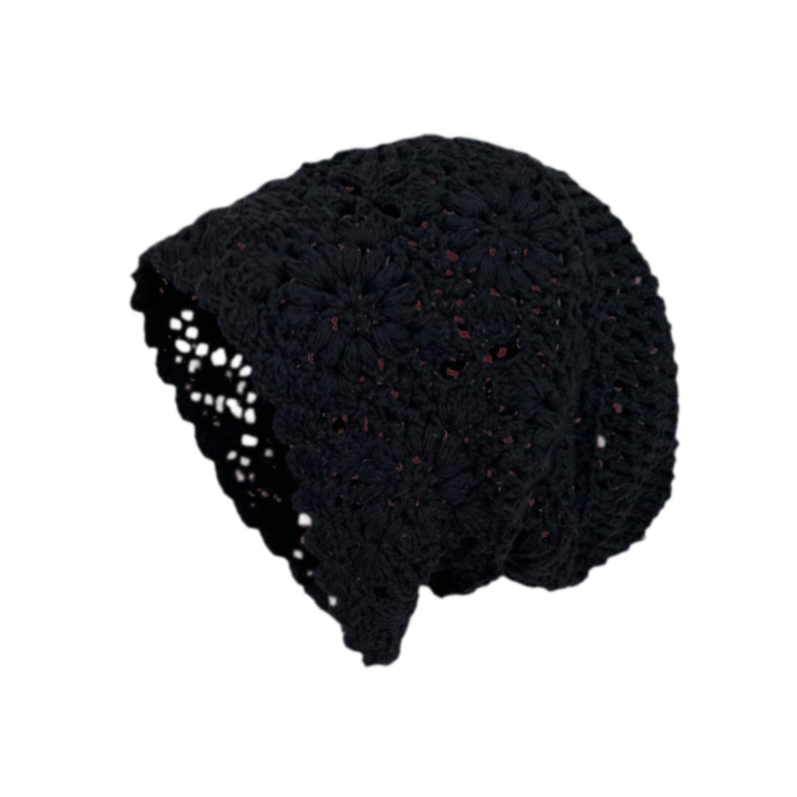 Meadawgs®Womens Crochet Beanie Breathable Hollow Out Skull Cap for Shopping Vacation Black|Clothing, Shoes & Accessories|Womens Accessories|Hats-image-30
