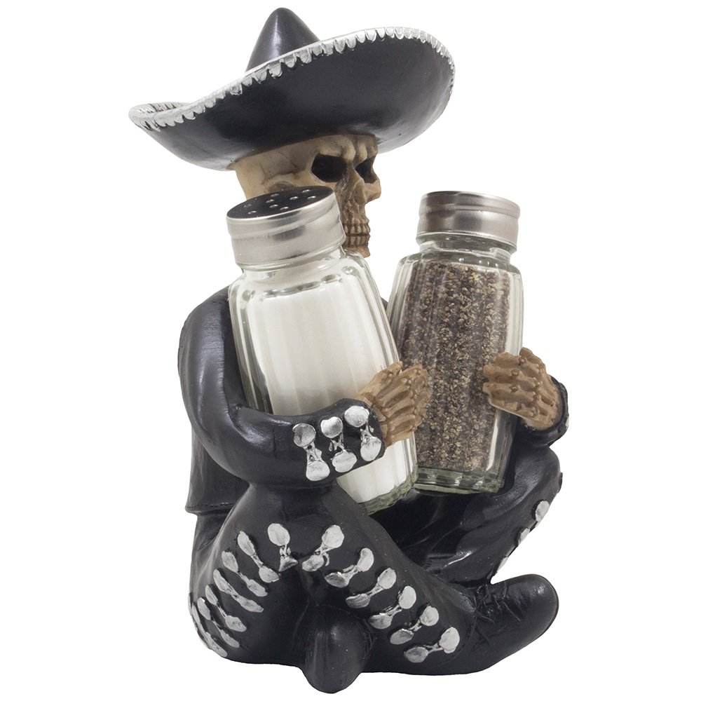 Amazon.com: Dia de Los Muertos Mariachi Skeleton Salt and Pepper