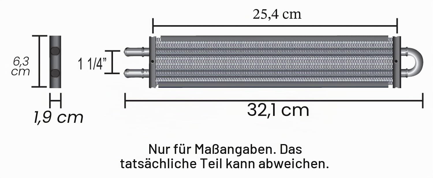 Derale 13200 Servolenkungs-Kühler-Set, Schwarz