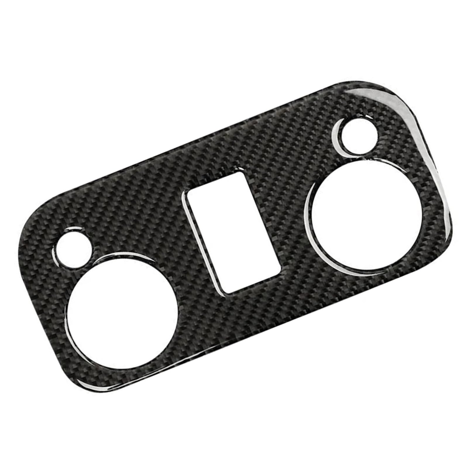 Car Interior Mouldings Car Roof Reading Light Panel Sticker Cover Trim Interior Decorative Frame for Ford for Mustang GT 2015-2021(Carbon Fiber Black)