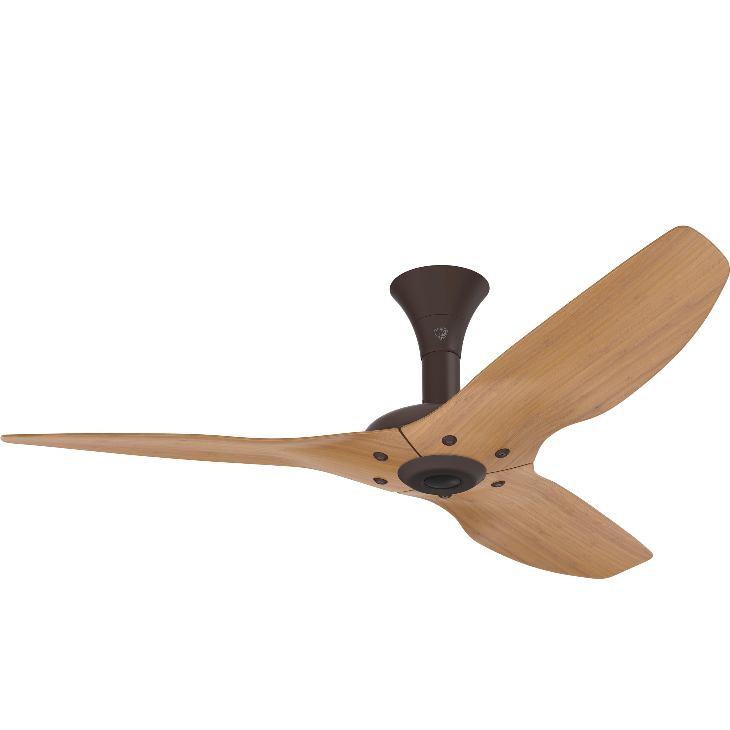 Big Ass Fans - Haiku, 52" Diameter, Smart Indoor Ceiling Fan, Low Profile Mount (Caramel Bamboo/Bronze Hardware)