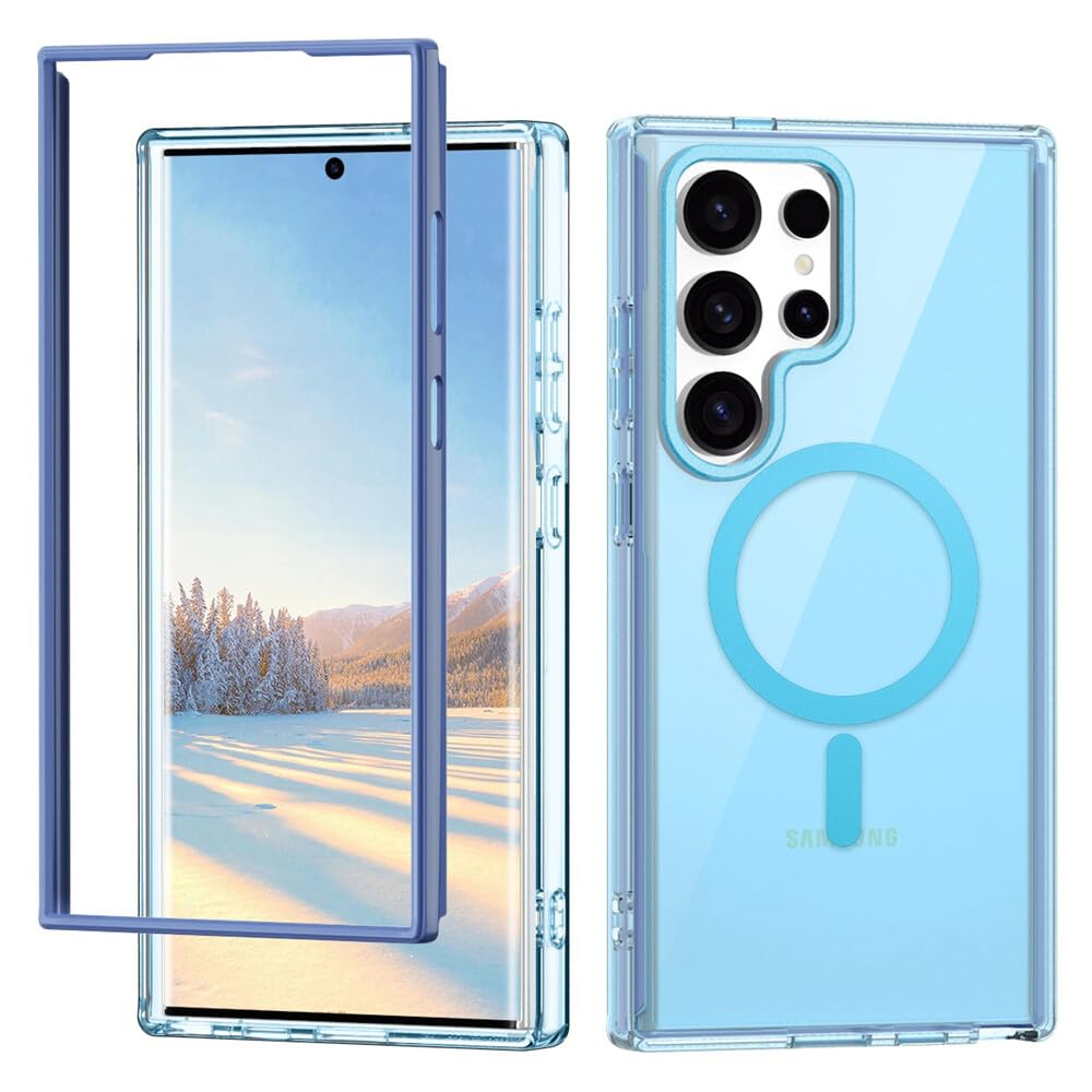 Étui compatible avec Samsung Galaxy S24 bleu pour le bureau - 8